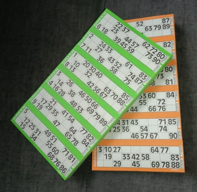 2 x JUMBO BINGO FLYER PADS 1500 TICKETS MIXED COLOURS FREE POSTAGE - Image 1 of 4