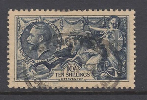 Great Britain Sc 224 used 1934 10sh dark blue Britannia, light even toning - Picture 1 of 2