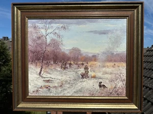 Dr. Karl H. Snethlage 1925-2011 "Streckenplatz" Jagdgemälde Jagdmaler Fasan Hase - Bild 1 von 14