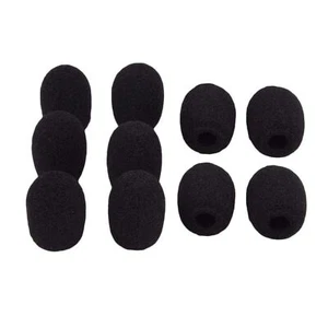 10Pcs Mini Microphone Windscreen Pop Filter Sponge Foam Cover for headset Mic - Picture 1 of 5