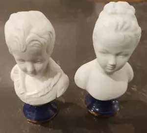 2 Statues IN Biscuit - Louise And Alexandre Brogniard - Picture 1 of 9