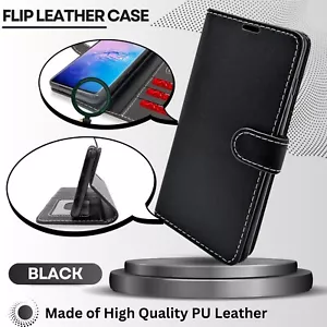 For One Plus 5T Cover Case Flip Book Pouch Wallet PU Leather Stylish Black Pink - Picture 1 of 16