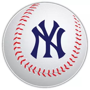 New York Yankees MLB Symbol Logo Ball Car Bumper Sticker Decal - 3'' or 5'' - Picture 1 of 1