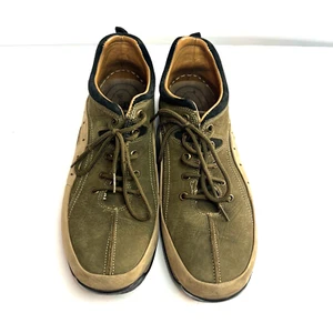Woodlands Green & Tan Suede Shoes Sneakers Men Size 9 - Picture 1 of 12