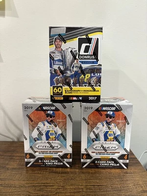 LOT of 3 Nascar Blasters x2 2019 Panini Prizm Nascar and x1 2017 Donruss Nascar - Image 1 of 2