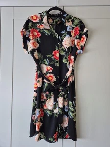 Dorothy Perkins Floral Belted Shirt Dress Size 14 Brand New With Tags Beautiful - Picture 1 of 12