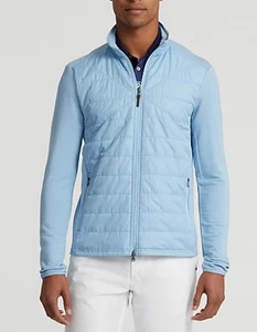 RLX Ralph Lauren Men's Wool Blend Quilted Hybrid Golf Jacket Blue SZ.S NWT$248 - Picture 1 of 13
