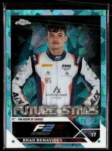 2023 TOPPS CHROME F1 FORMUA 1 SAPPHIRE AQUA /99 FUTURE STARS BRAD BENAVIDES - Picture 1 of 1