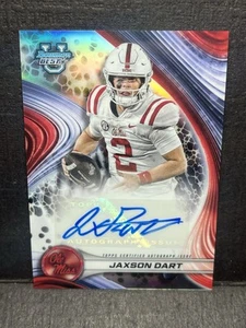 2024 Bowman U Best Jaxson Dart Auto Rookie Refractor New York Giants Ole Miss - Picture 1 of 3