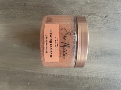 乳木果保湿乳木果糖身体磨砂椰子木槿发光光泽,12.0 盎司 — 第 1/2 张图片