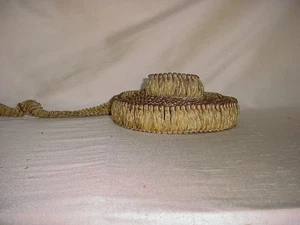 16Y D'KEI ORGANDY 1789 BRASS ESPRESSO RIBBON BRUSH FRINGE UPHOLSTERY TRIM - Picture 1 of 3