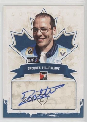 2011 ITG Canadiana Auto Azul Jacques Villeneuve #A-JV2 Auto - Imagem 1 de 2