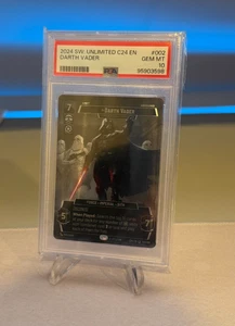 2024 Star Wars Unlimited C24 EN Darth Vader 002 Convention Exclusive PSA 10 GEM - Picture 1 of 2