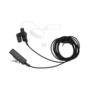 1X(2-Poliger Verdeckter Akustik-Luftschlauch-Ohrhörer PTT-Mikrofon-Headset-7266 - Zdjęcie 1 z 7