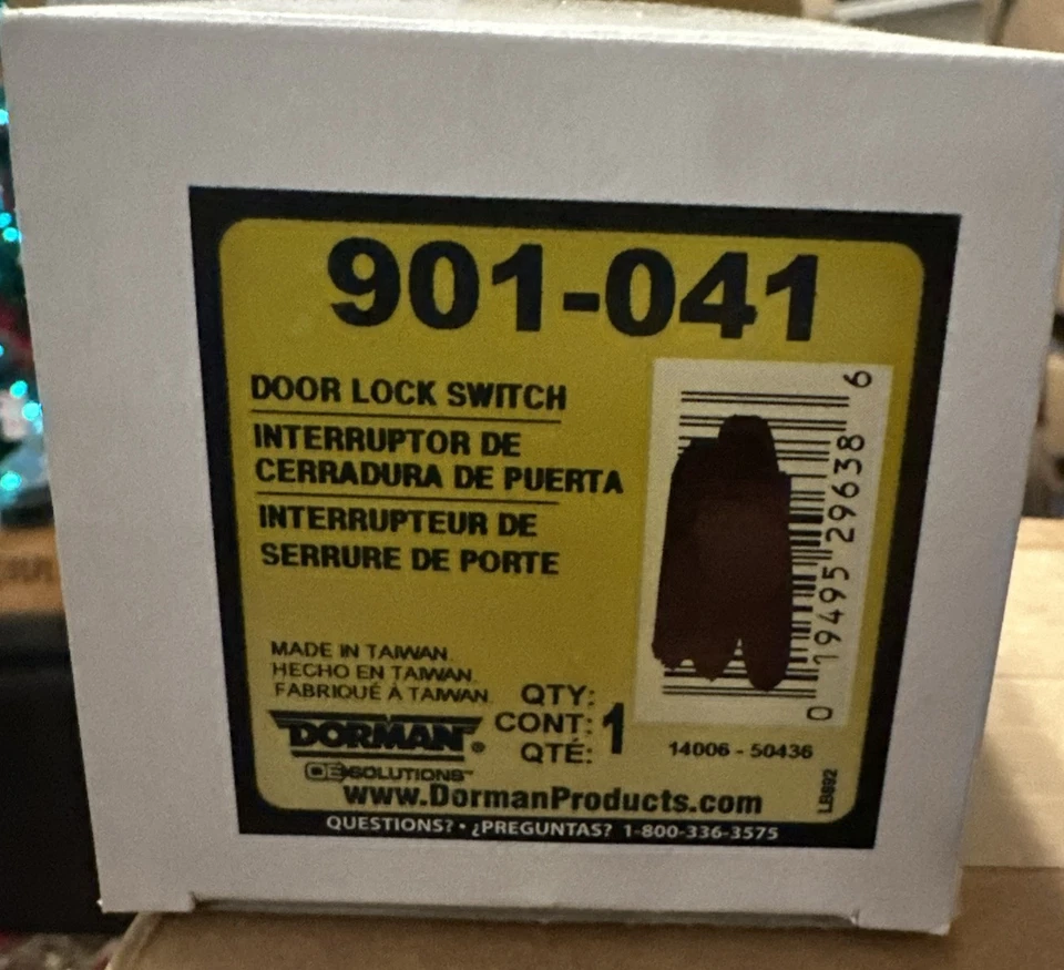 Interruptor 901-041 - Cerradura eléctrica puerta/extremo puerta Dorman 1996-2005 Chevrolet/GMC 7163 Foto 1 de 1