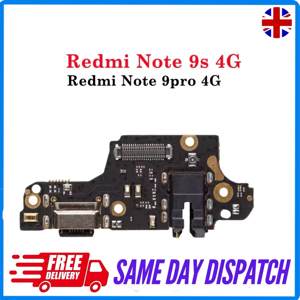 Conector de base de puerto de carga para Xiaomi Redmi Note 9S 9 Pro conector para auriculares y micrófono Foto 1 de 1
