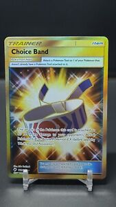 Choice Band 162/147 Secret Gold Full Art Trainer Brennende Schatten Pokémonkarte