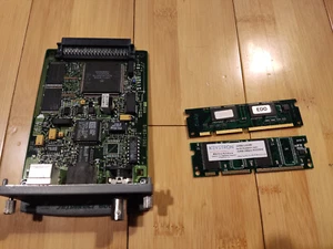 Serveur d'impression HP JetDirect 600n EIO Ethernet Appletalk J3111A + 16 Mo et 8 Mo de RAM - Photo 1/6