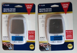 (2) Taylor Precision Portions Digital Kitchen Scale Ultra Fine 0.5" LCD Display - Picture 1 of 4