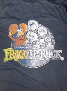Fraggle Rock Muppets Graphic T Shirt Black Size Mens 3XL - Picture 1 of 15