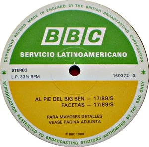 BBC LATIN AMERICA - AL PIE DEL BIG BEN - PRETENDERS / BERTICE READING - 17/89 - Imagen 1 de 3