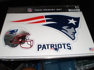NFL New England Patriots 3 Piece Team Magnet Set Free Shipping - Picture 1 of 1