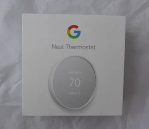 OPEN BOX/UNUSED Google Nest G4CVZ White Snow GA03000-US WiFi Smart Thermostat - Picture 1 of 10