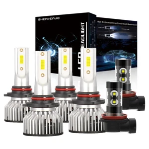Für Honda Odyssey 2005-2010 Combo LED Scheinwerfer Nebelscheinwerfer 6X Glühbirne Kit 6000K F7 - Bild 1 von 12