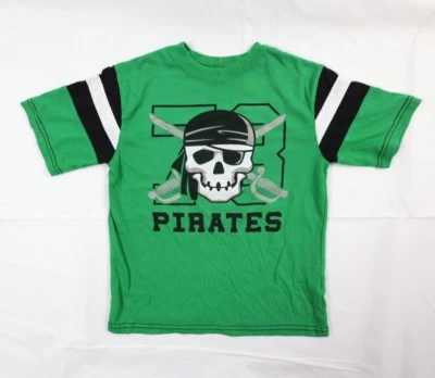 Camiseta PIRATAS Verde Talla 7 Faded Glory Niños Jóvenes Foto 1 de 4