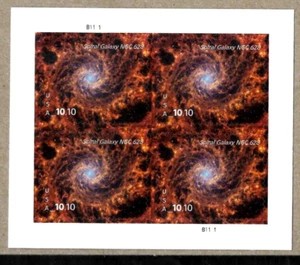 USPS 2025 US #5954 SPIRIL GALAXY PRIORITY MAIL $10.10 STAMP MXF PLATE BLOCK NIP - Picture 1 of 4