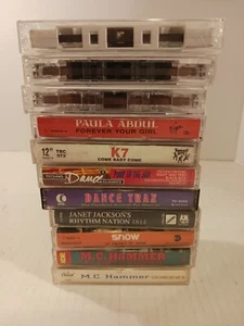 Lot Of 11 Rap Hip Hop Dance 80s 90s Cassettes SNOOP,HOUSE OF PAIN,HAMMER,K7 - Picture 1 of 6