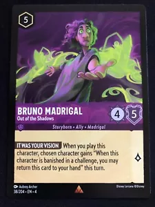 Disney Lorcana Ursula’s Return Bruno Madrigal Out Of The Shadows 38/204 casi nuevo - Imagen 1 de 2