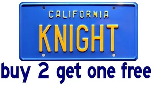 Knight Rider Decal 5"x10" LICENSE PLATE Replica Bumper Sticker (decal not metal) - Picture 1 of 2