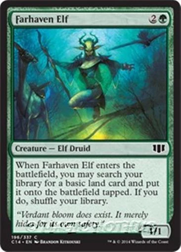 MTG - FARHAVEN ELF - Commander 2014 (C) - Image 1 of 1