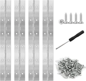 ZHIYUQL 4 Stück Klavierband Edelstahl Stangenscharnier 300 × 30 Mm Scharnier - Bild 1 von 7