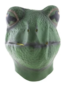 Funny Fashion Adult Latex-Frog Green Halloween Full Over Head Mask, For Men, ... - Picture 1 of 3