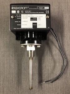 Ashcroft T424TS040 XFSPK Temperature Switch 150 to 260F 4" Bulb Pilot Light - Picture 1 of 7