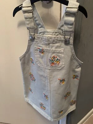 Girls Denim Pinafore Dress Age 2-3 Years  - Image 1 of 4