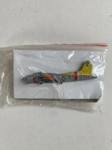 Memphis Belle B17 Fortress Heavy Bomber Enamel Pin Badge 3 inch - Picture 1 of 5