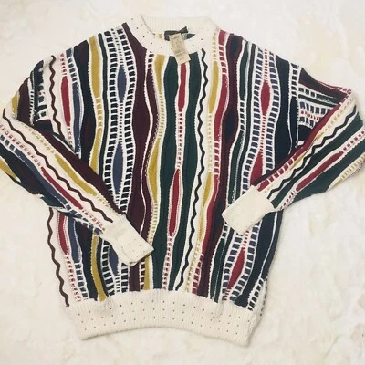 Vintage 90s Structure Coogi Style Nwt Crewneck Pullover Sweater Men's Xl - Image 1 of 4