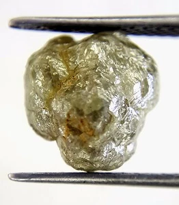 5.09tcw Gris Plata Brillante Color Natural Forma Africano Suelto Rough Diamante - Imagen 1 de 9