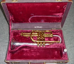 Cornetto King Silver Sonic Bb con custodia e boccaglio originale #335166 prodotto 1965-1970 - Foto 1 di 12