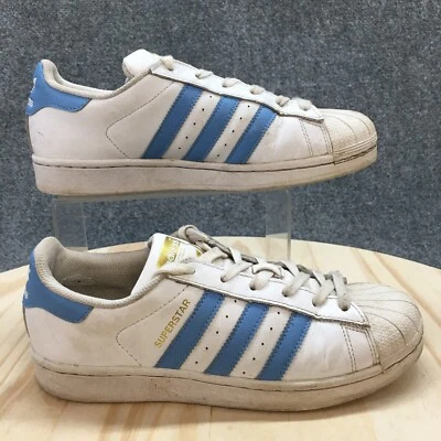 Adidas Shoes Womens 8 Originals Superstars Sneakers White Leather Low BY3723 - Image 1 of 4