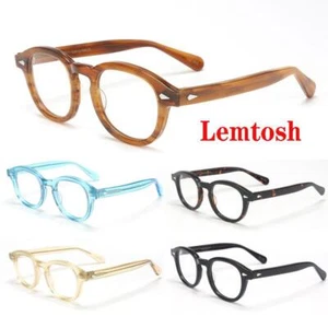 Men's Spectacle Frame Johnny Depp Lemtosh Style Glasses Transparent Lens - Picture 1 of 63