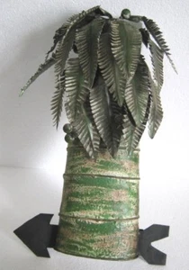 ANTIQUE VINTAGE IRON TREE WEATHERVANE  / WEATHER VANE COCONUT TREE - Picture 1 of 10