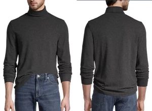 Denver Hayes XL Mens Turtleneck Shirt Heather Gray Modern Long Sleeve - Picture 1 of 7
