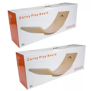 NEW 2X Orbrium Multi-Activity Curvy Play Board Compatible Waldorf Balance Board - Picture 1 of 6