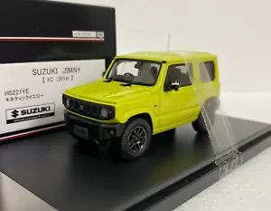 1:43 HI STORY HS221YE SUZUKI JIMNY XC KEI 2018 2019 scale model car JDM YELLOW - Picture 1 of 5