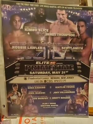 Elite primetime MMA kimbo slice Gina carano robbie lawler rare program Beautiful - Image 1 of 4