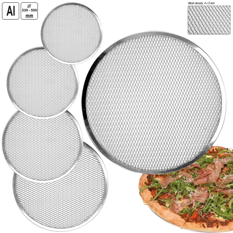 Pizzagitter Pizzablech Pizzabackblech Aluminium 23-50cm Pizzamatte Pizzascreen  - Bild 1 von 4